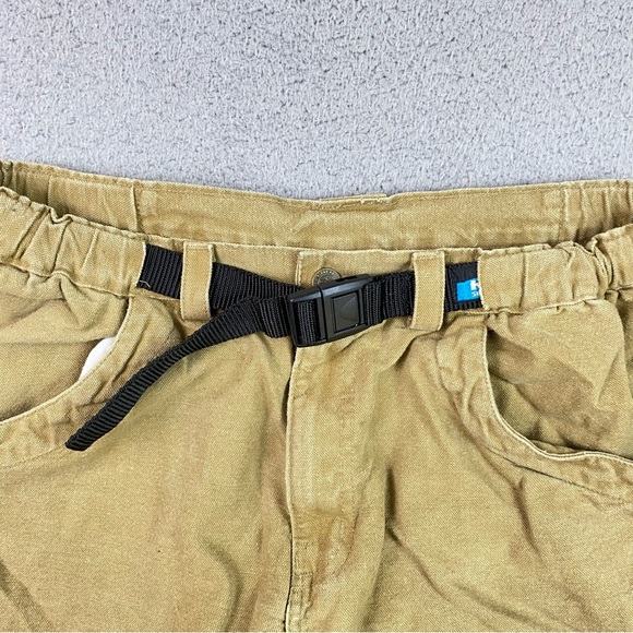 Kavu Hiking Pants Men's Size L Belted Tan Canvas Outdoor Large Made In USA - Picture 4 of 10